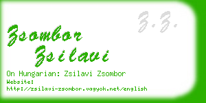 zsombor zsilavi business card
